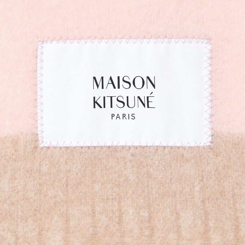 Maison Kitsuné Wool blend striped scarf NM06204WA0022P_KIT-P628