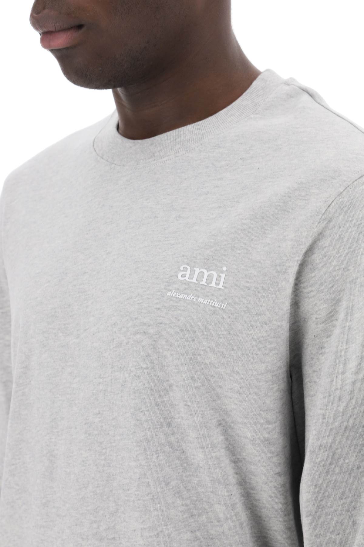 AMI Paris long-sleeved cotton t-shirt for UTS2247260951