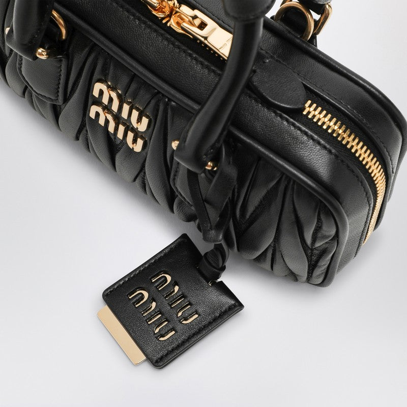 MIU MIU Black quilted nappa leather Arcadie XS top case 5BP088OOON88P_MIU-F0002