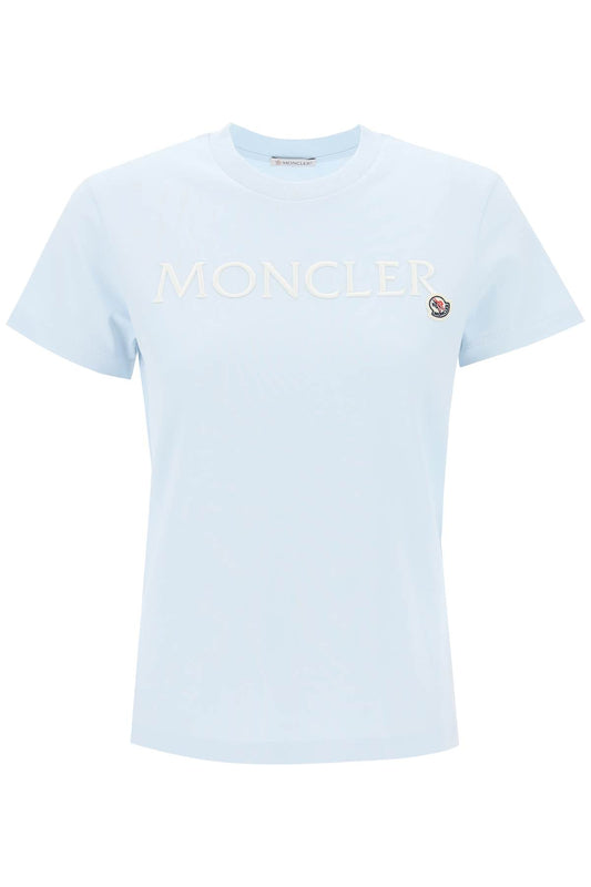 Moncler basic embroidered logo t-shirt