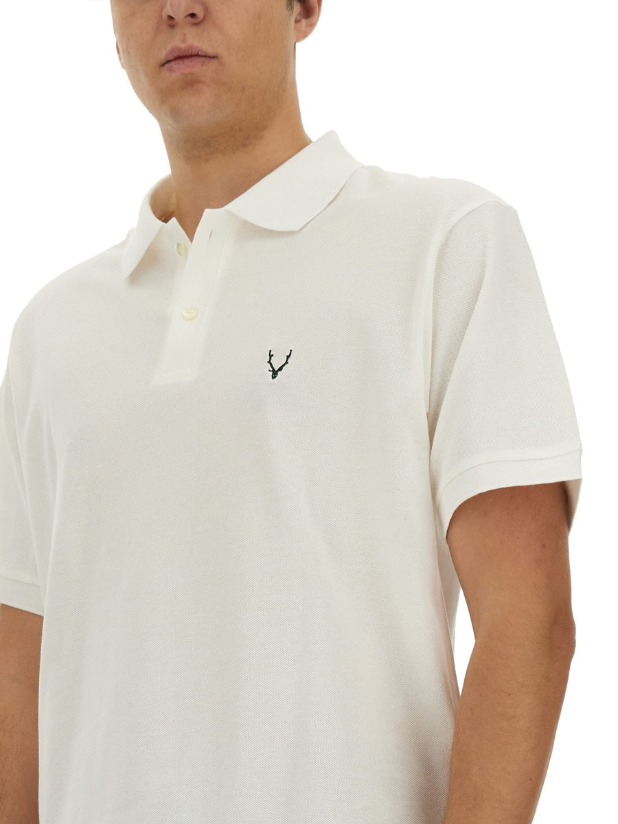 South2 West8 COTTON POLO OT614A-WHITE