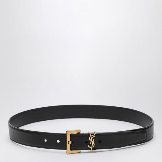 Saint Laurent Monogram black belt 3 cm 634437BOO0WP_YSL-1000