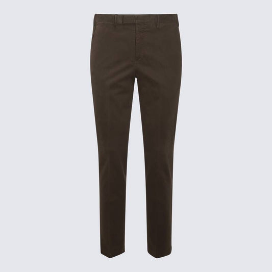 PT TORINO Trousers Brown COATMAZ00CL1NU46Y180