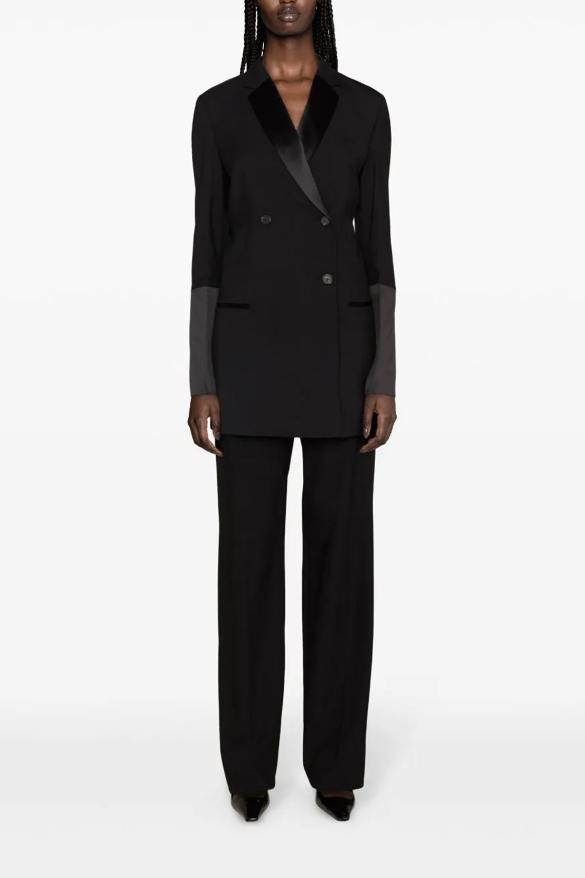 Helmut lang 'TUXEDO' LONG BLAZER N09HW103001