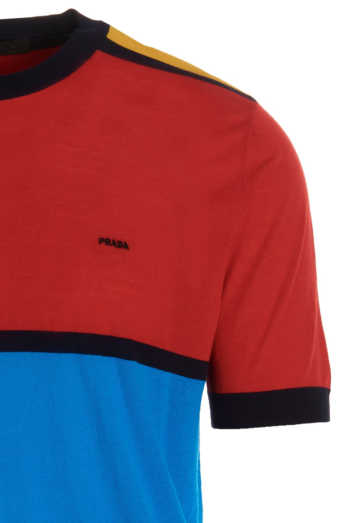 Prada LOGO COLORBLOCK SWEATER UMB540S23112S7F03E4