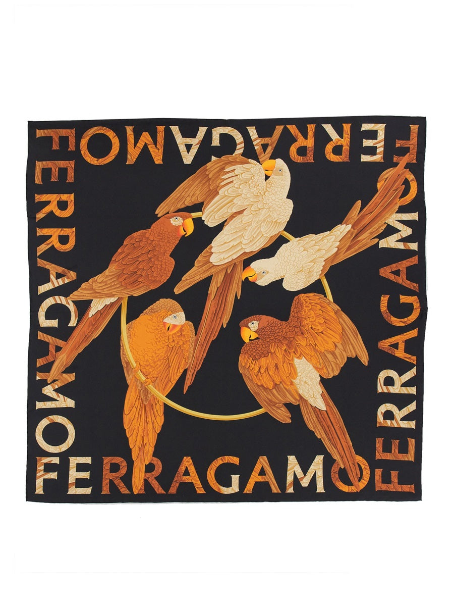 FERRAGAMO SILK SCARF 771180310151003