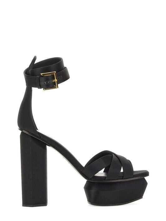 Balmain AVA SANDAL WITH PLATFORM AN1UH851TRSO0PA