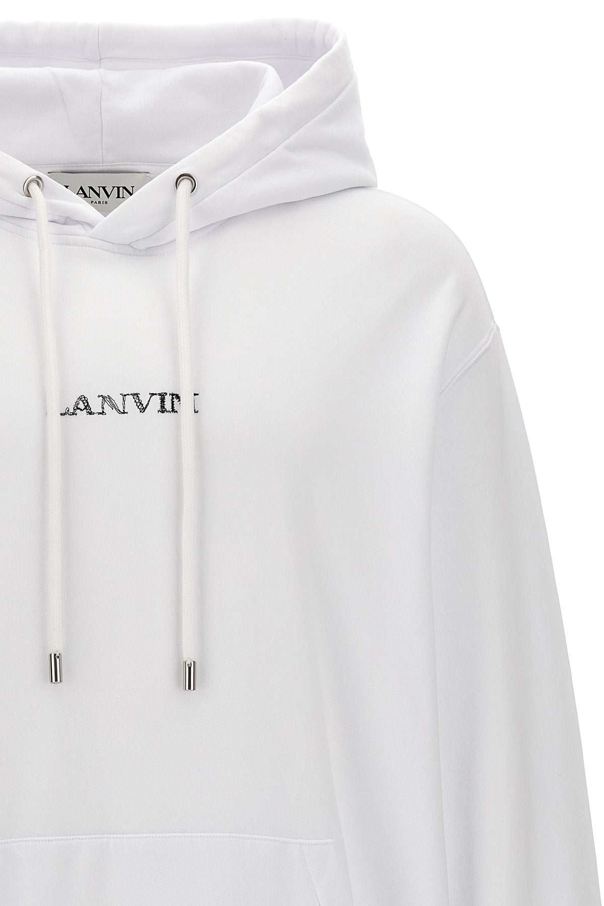 LANVIN LOGO EMBROIDERY HOODIE RUHO0009J110P2401