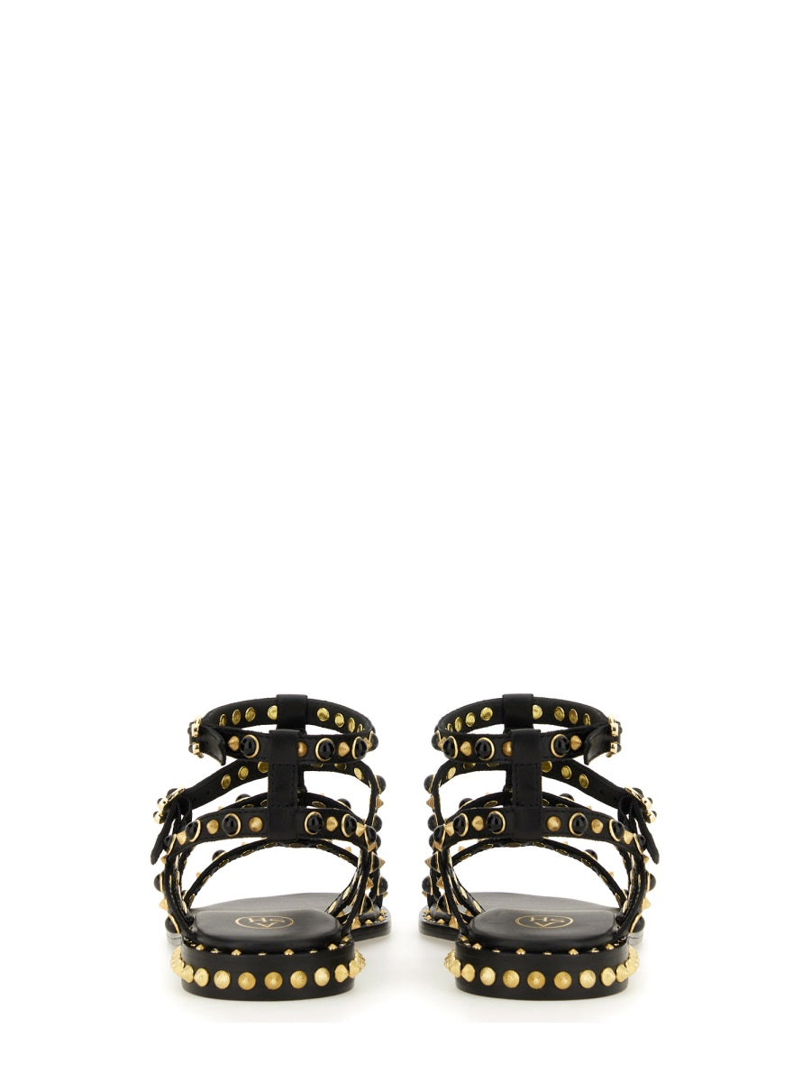 ASH STUDDED SANDAL PEPS01SOFTBRASILBLACK/GOLD