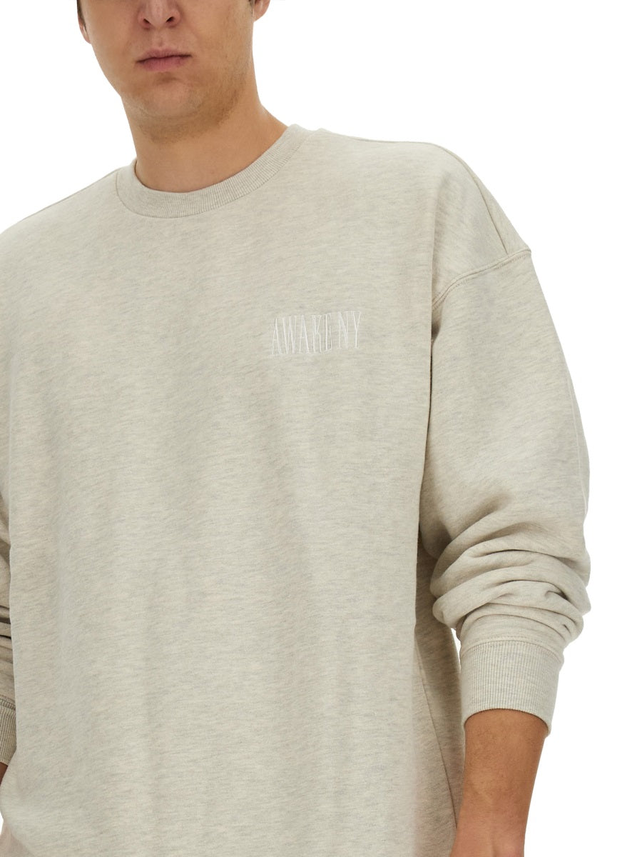 AWAKE NY COTTON SWEATSHIRT CN002GREY