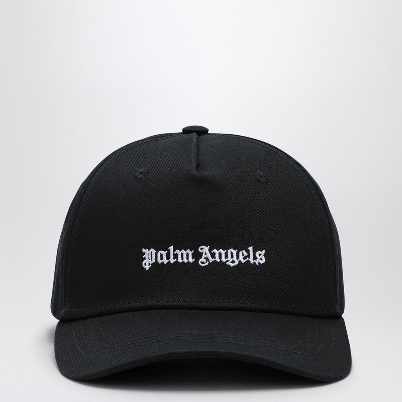 Palm Angels Black baseball cap with logo PMLB094C99FAB001P_PALMA-1003