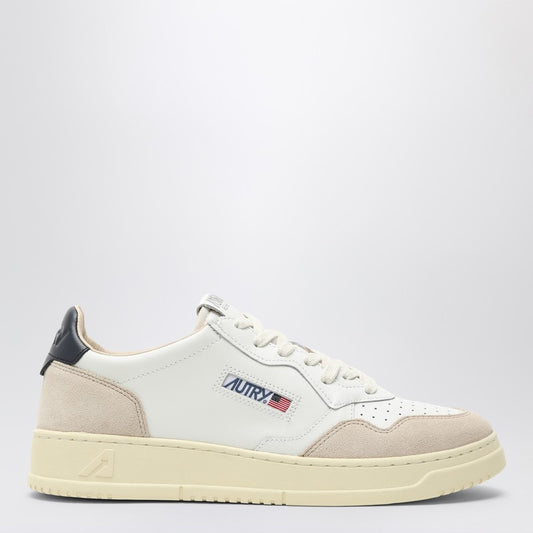 AUTRY Medalist white/blue leather trainer AULMLS28P_AUTRY-LS28