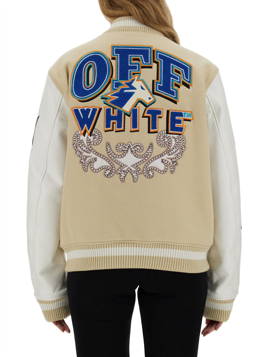 Off-White VARSITY JACKET OWEK006S24FAB0010301