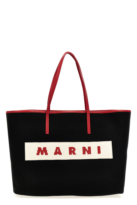 Marni LOGO CANVAS SHOPPING BAG SHMP0113U0P6535ZO725