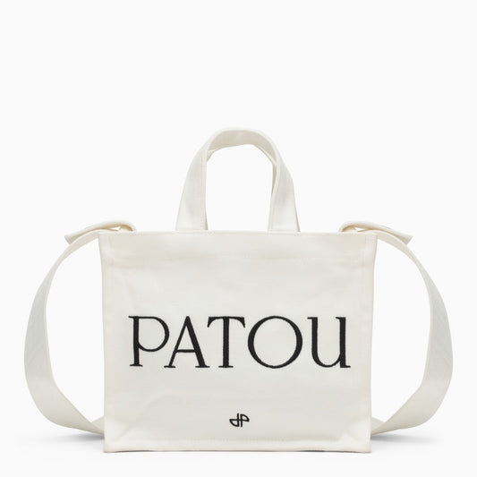Patou White cotton handbag with logo AC0440076COO_PATOU-001W