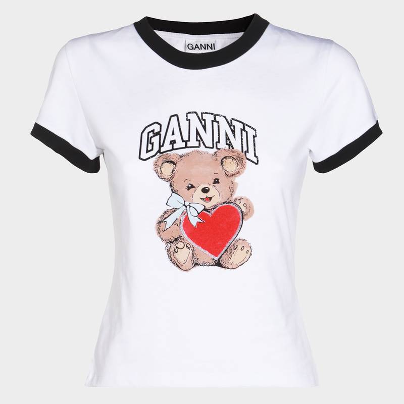 GANNI T-shirts and Polos White T4061151