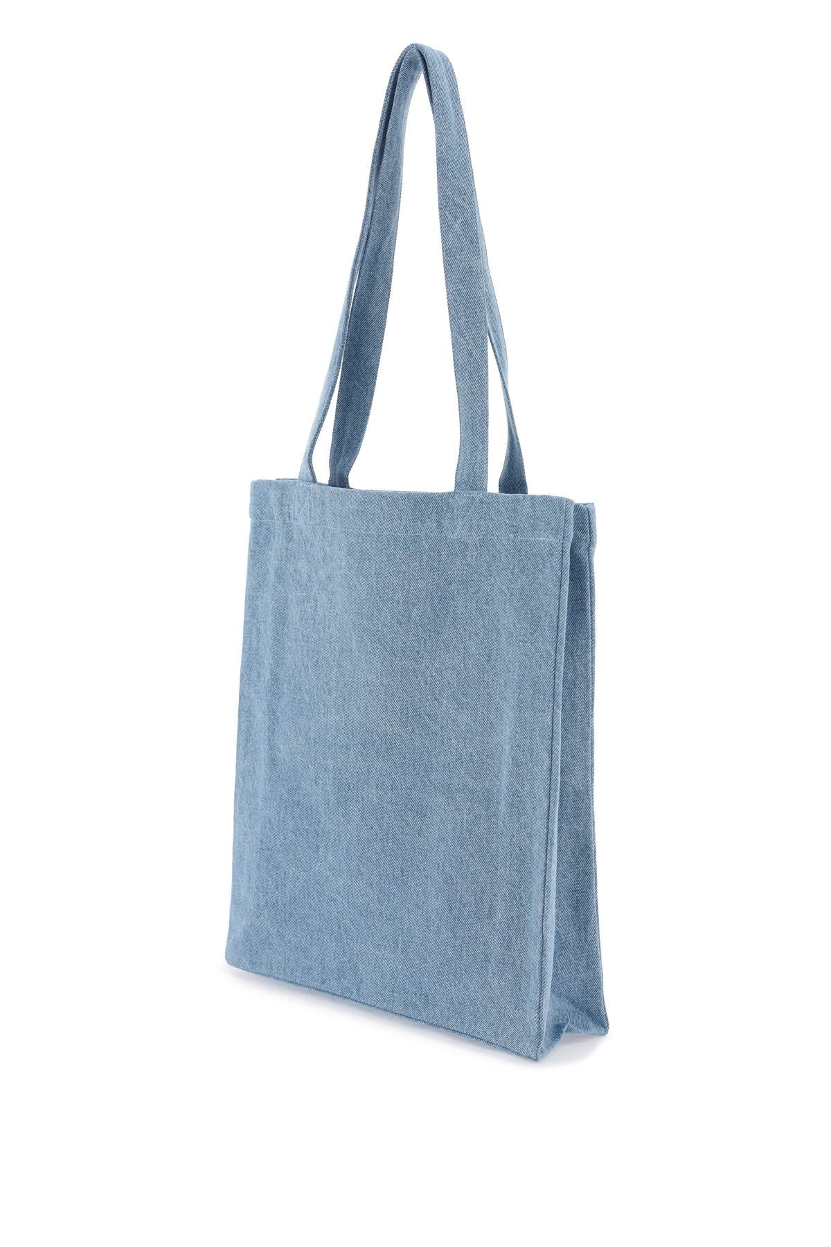 A.P.C. denim lou tote bag with COGXLM61442IAB