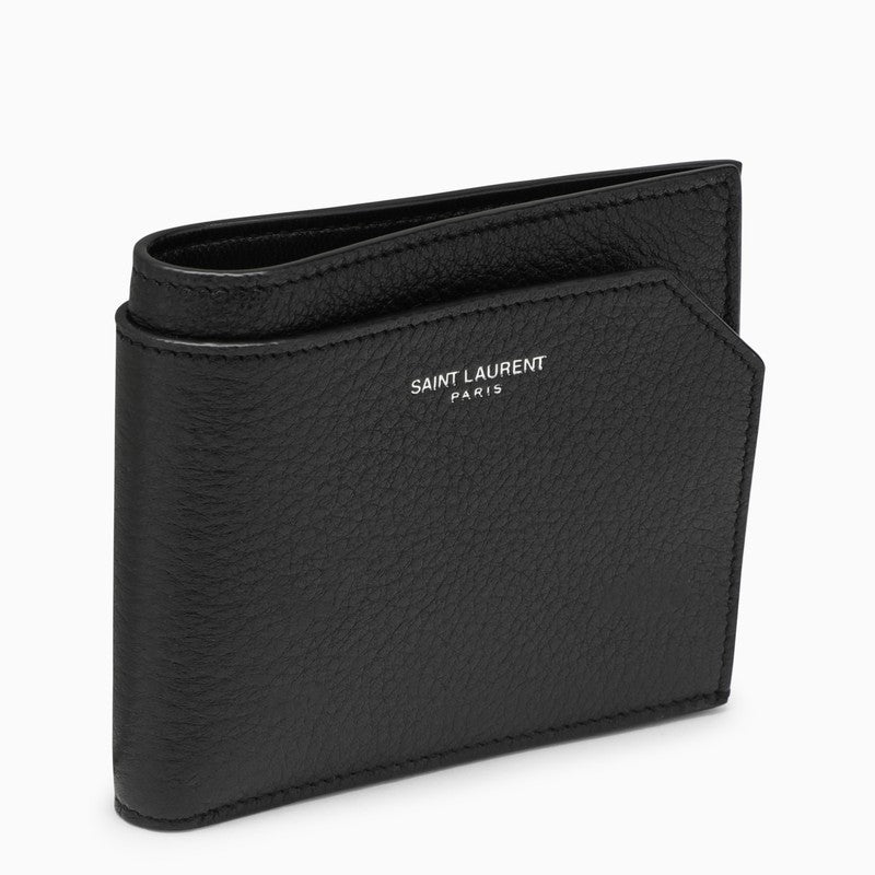 Saint Laurent Black grained leather East/West wallet 777414AADA3O_YSL-1000