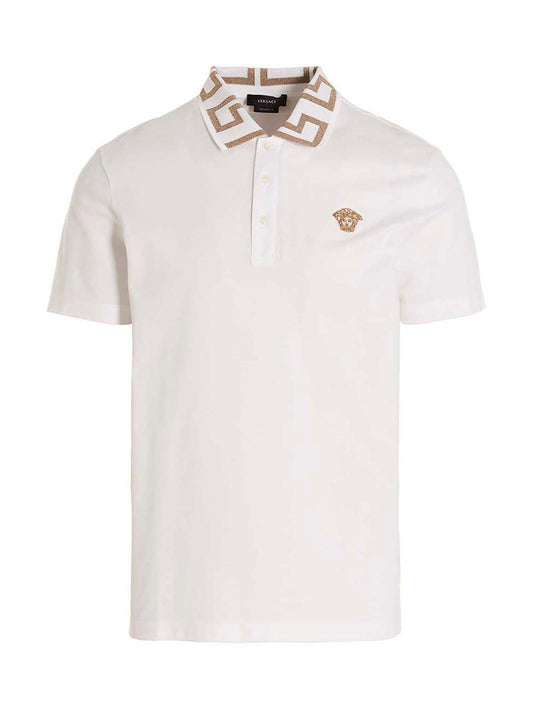 VERSACE 'GRECA' POLO SHIRT A874021A061991W000