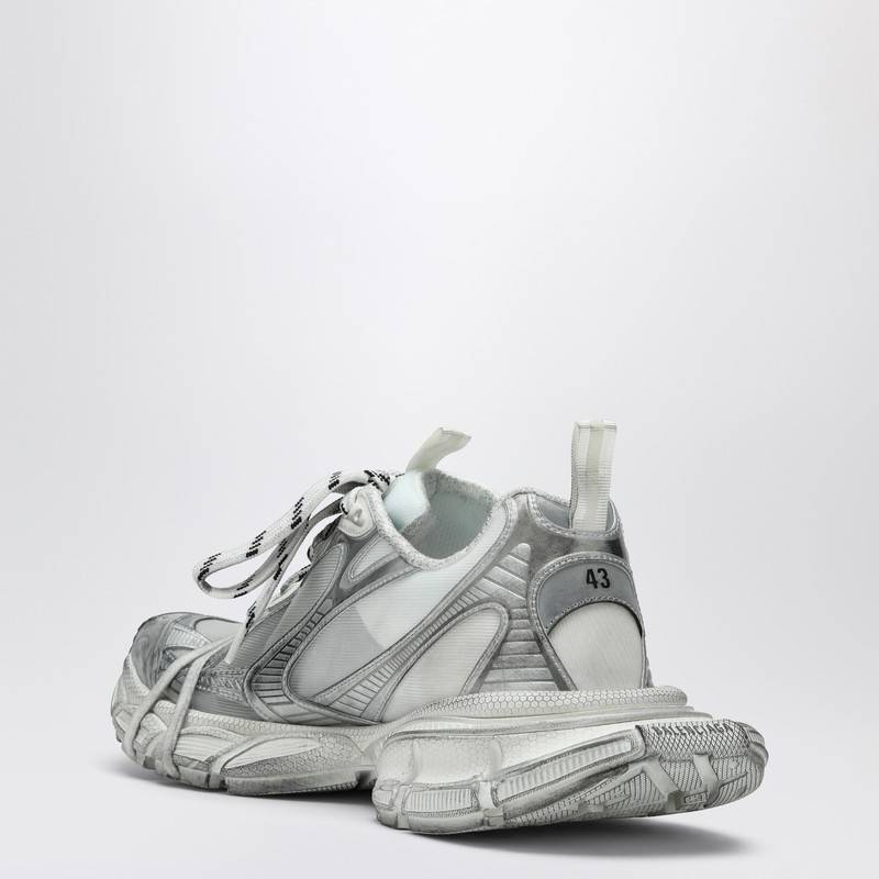 Balenciaga White/silver mesh and polyurethane 3XL Sneaker 734734WTRMHP_BALEN-9080