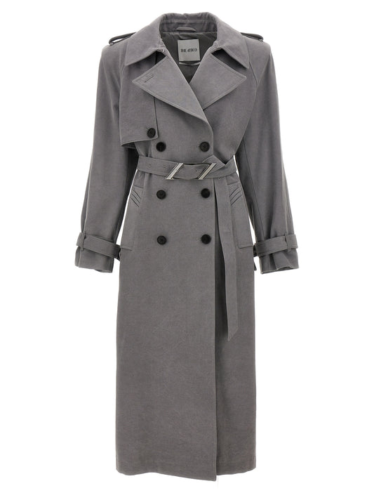 THE ATTICO DOUBLE-BREASTED TRENCH COAT 247WCC68D088084