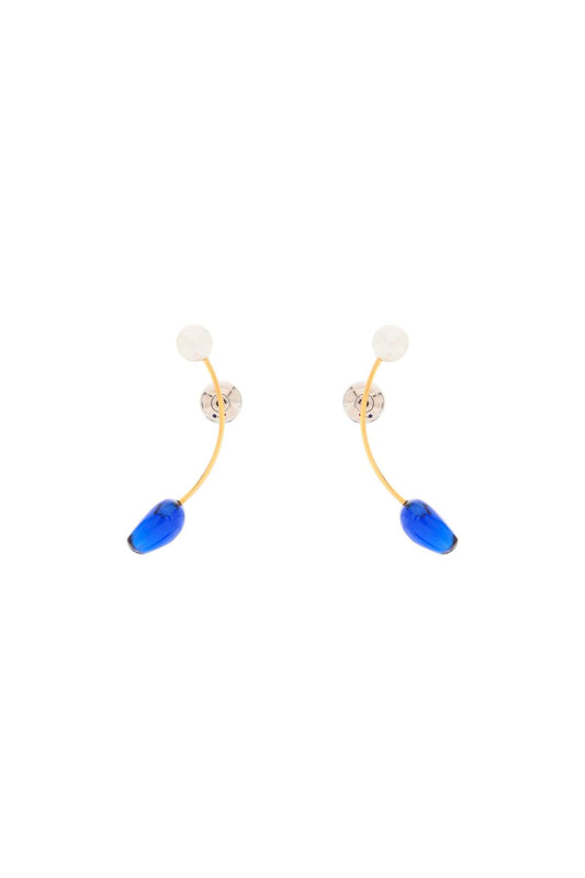 Dries Van Noten earrings with pearls and stones EARW241409078504