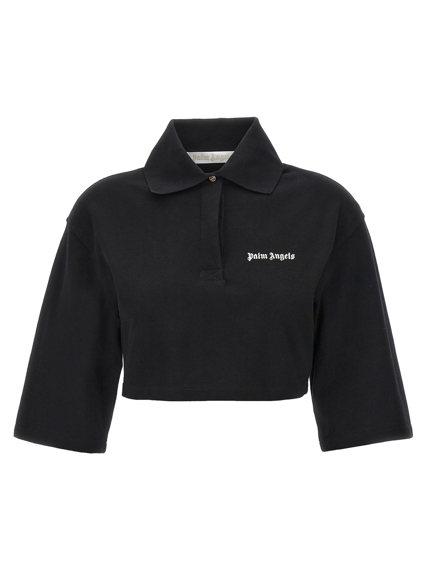 Palm Angels 'CLASSIC LOGO' CROPPED POLO SHIRT PWGB012S24FAB00310031003