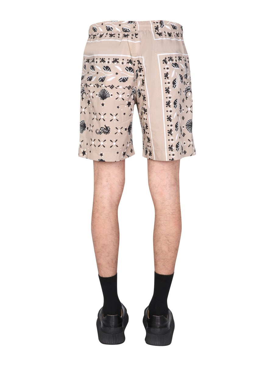 MSGM PAISLEY PATTERN BERMUDA  3240MB06B22705223