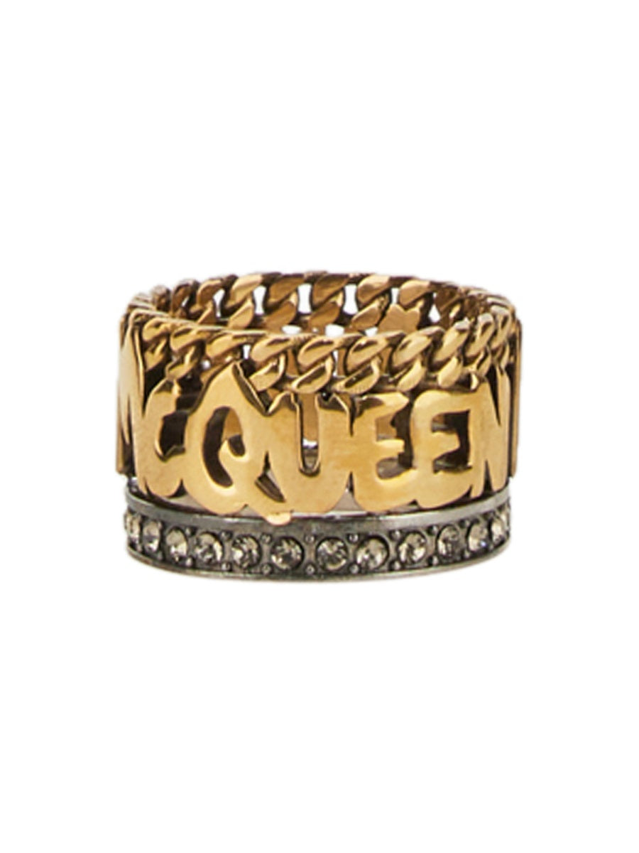 Alexander McQUEEN GRAFFITI RING 734763J160T7286