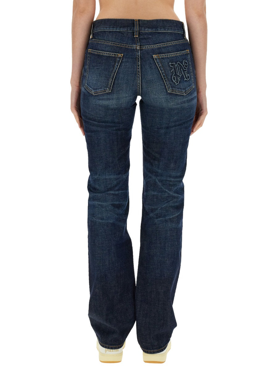 Palm Angels STRAIGHT LEG JEANS PWYB032R24DEN0024545