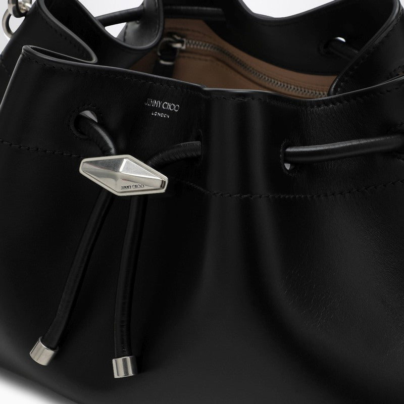 JIMMY CHOO Cinch M black leather bucket bag BONBONBCKTEWHUTP_JIMCH-BS