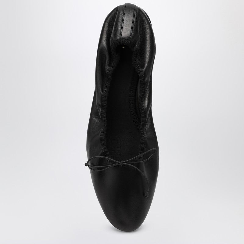 The Row Black leather Awar ballerina F1539N66P_THERO-BLK