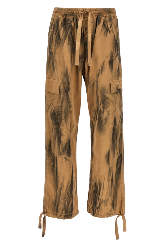 MSGM DIRTY-EFFECT CARGO PANTS 3640MP230TD24708822A