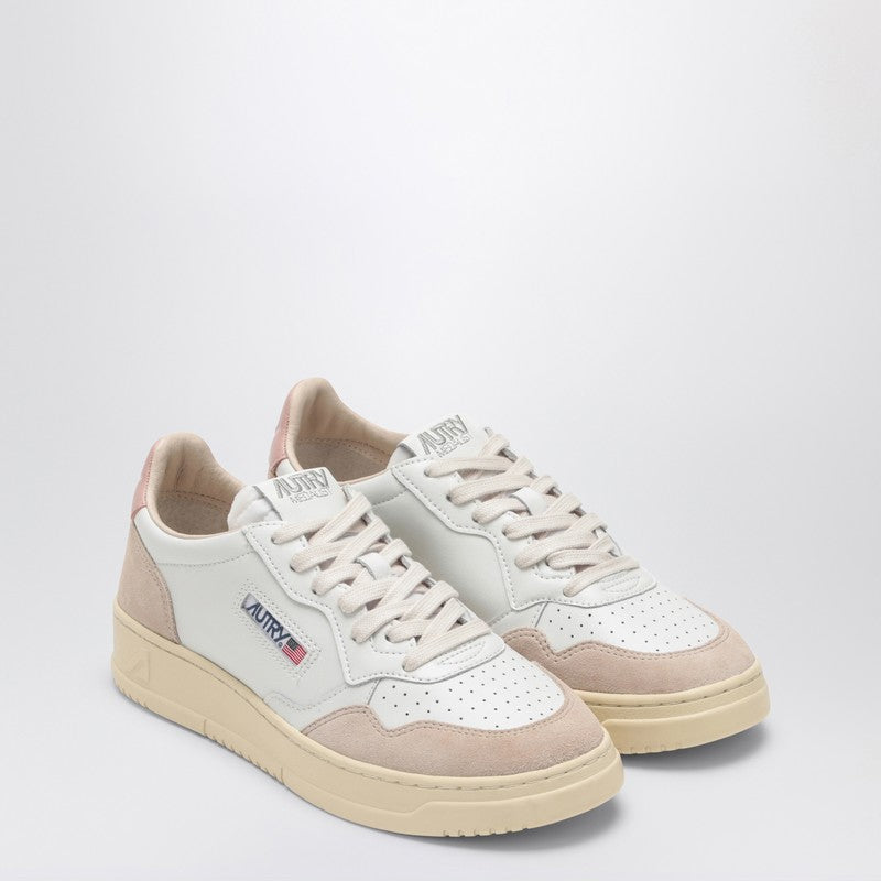 AUTRY Medalist sneakers in white/powder leather and suede AULWLS37P_AUTRY-LS37