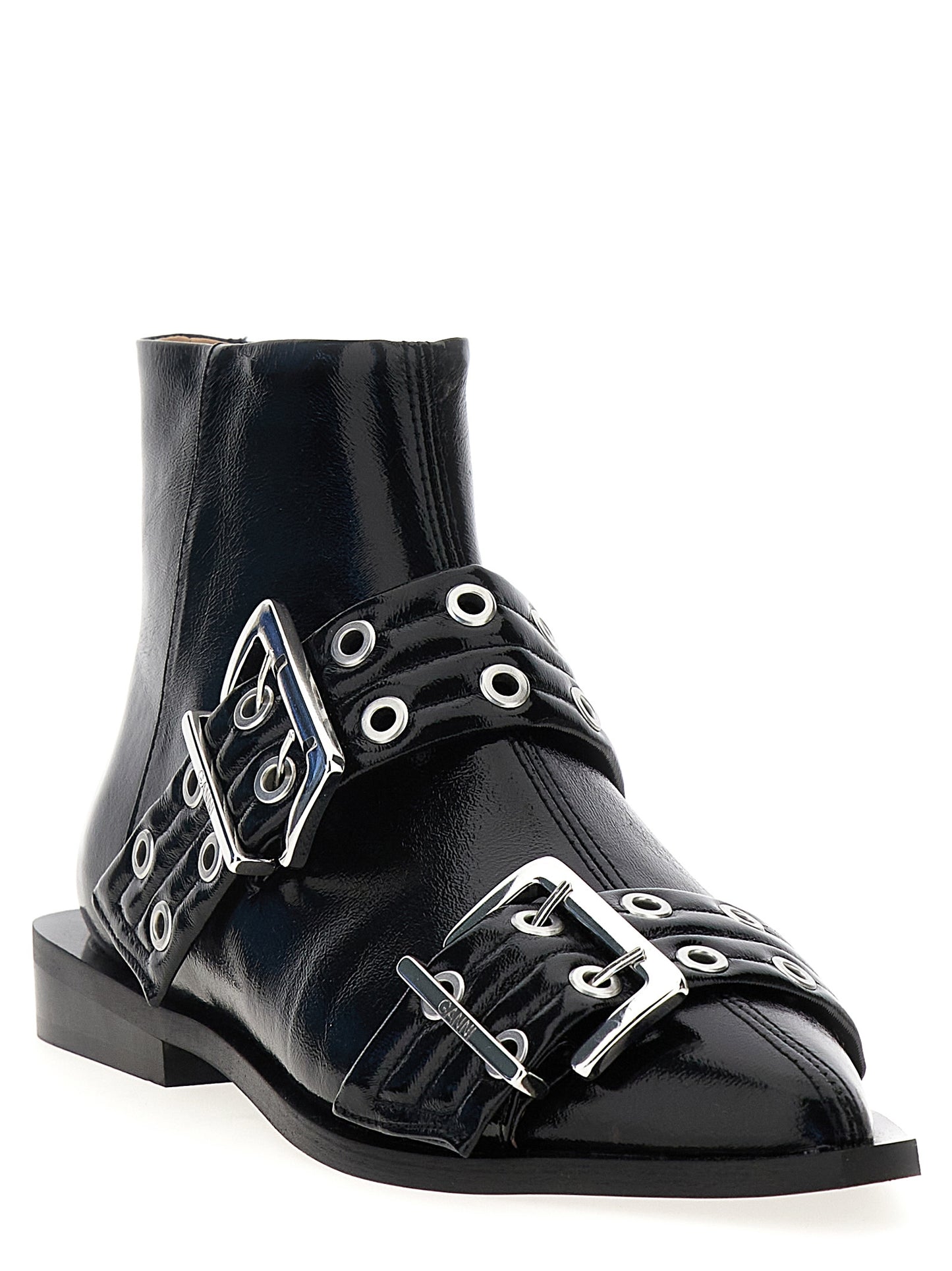 GANNI 'WIDE BELT BUCKLE' ANKLE BOOTS S2650099