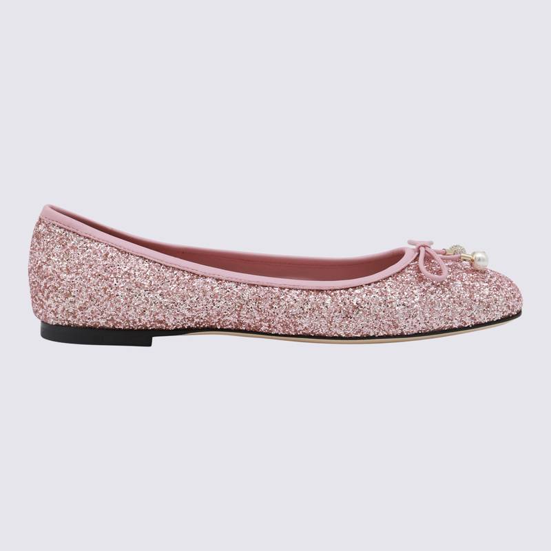 JIMMY CHOO Flat shoes Pink ELMEFLATPZF110039