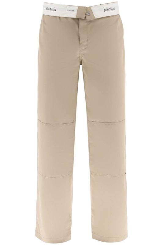 Palm Angels Trousers beige PMCG003S23FAB0016118