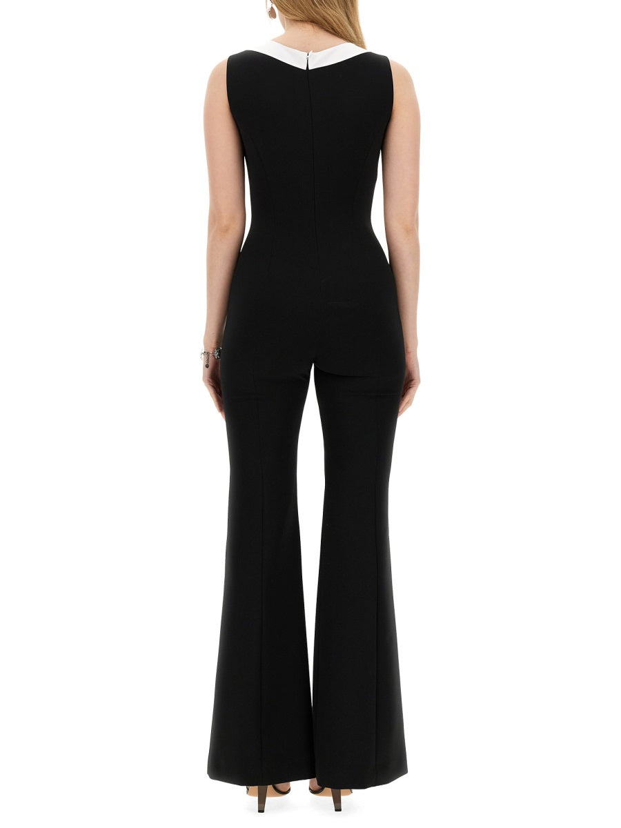 MOSCHINO CREPE JUMPSUIT HOUSE SYMBOLS !?! 043604241555