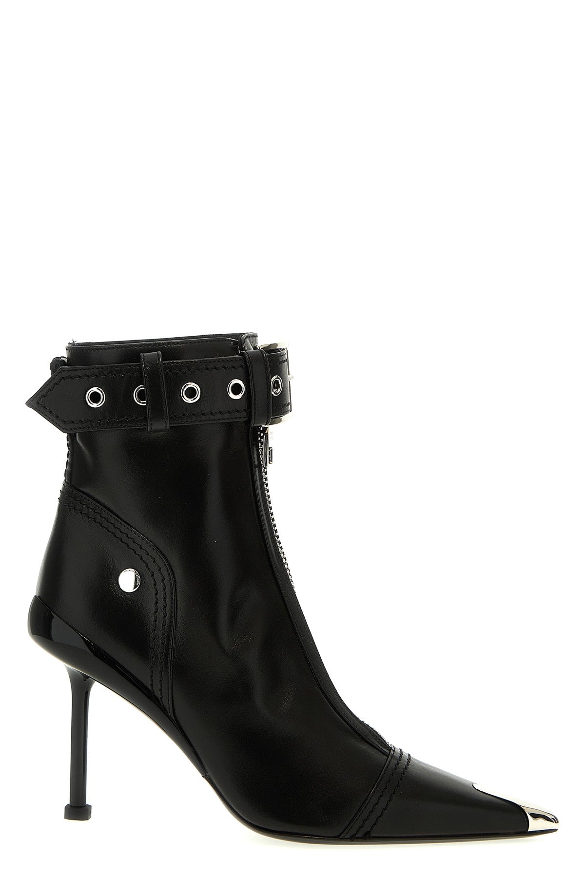 Alexander McQUEEN 'SLASH BIKER' ANKLE BOOTS 768101WIDR41081