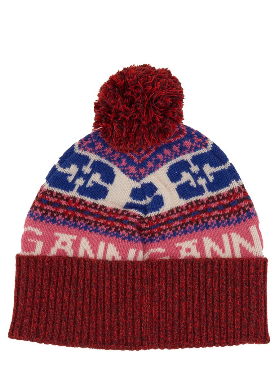 GANNI WOOL BEANIE HAT A5622999