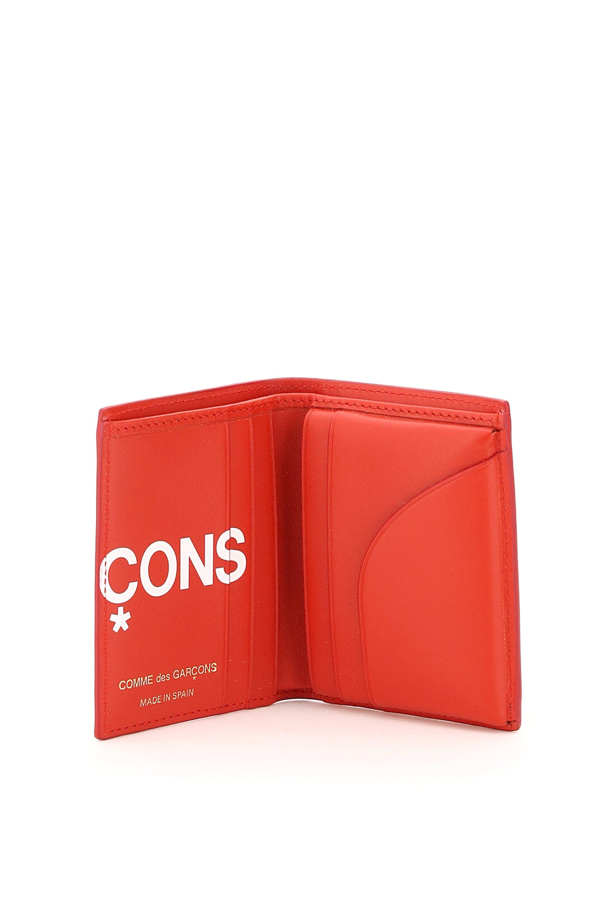 Comme Des Garçons Wallet small bifold wallet with huge logo SA0641HLRED