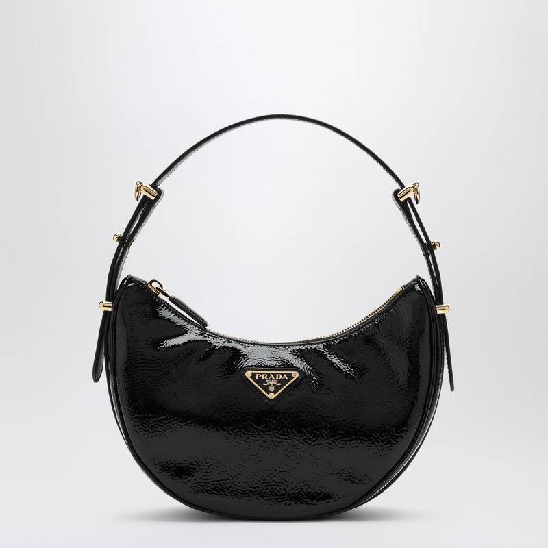 Prada Arqué black bag in Naplak patent leather 1BC194OOO2DNTQ_PRADA-F0002