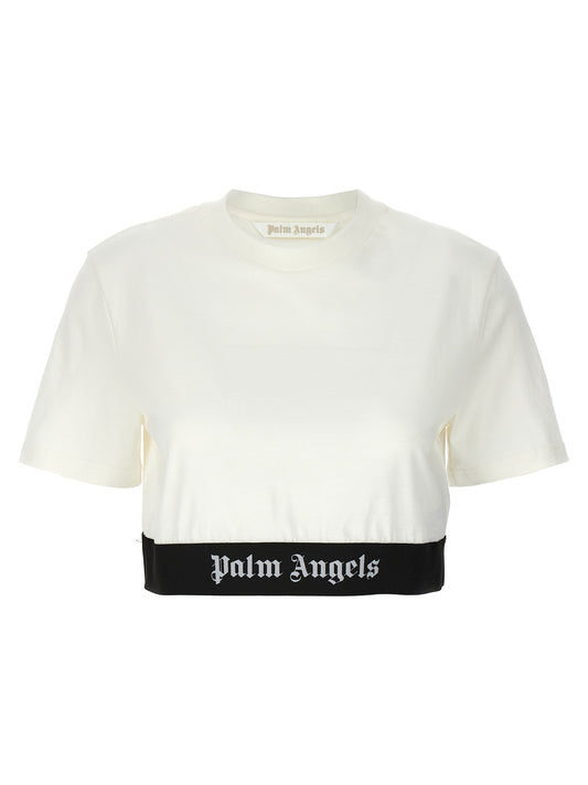 Palm Angels 'LOGO TAPE CROP' T-SHIRT PWAA051S24JER00103100310