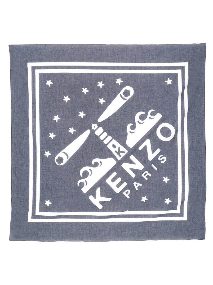 KENZO LIGHTHOUSE LARGE SCARF FD58EU550PFF77