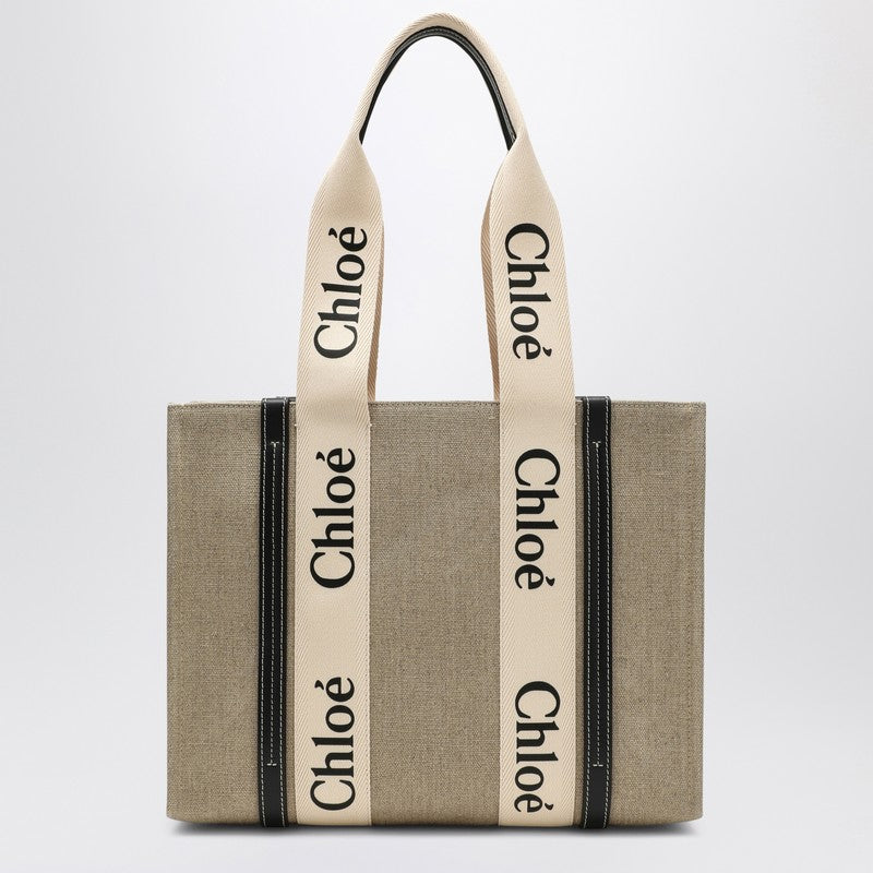 Chloé Natural canvas Woody bag CHC22AS383I26P_CHLOE-91J