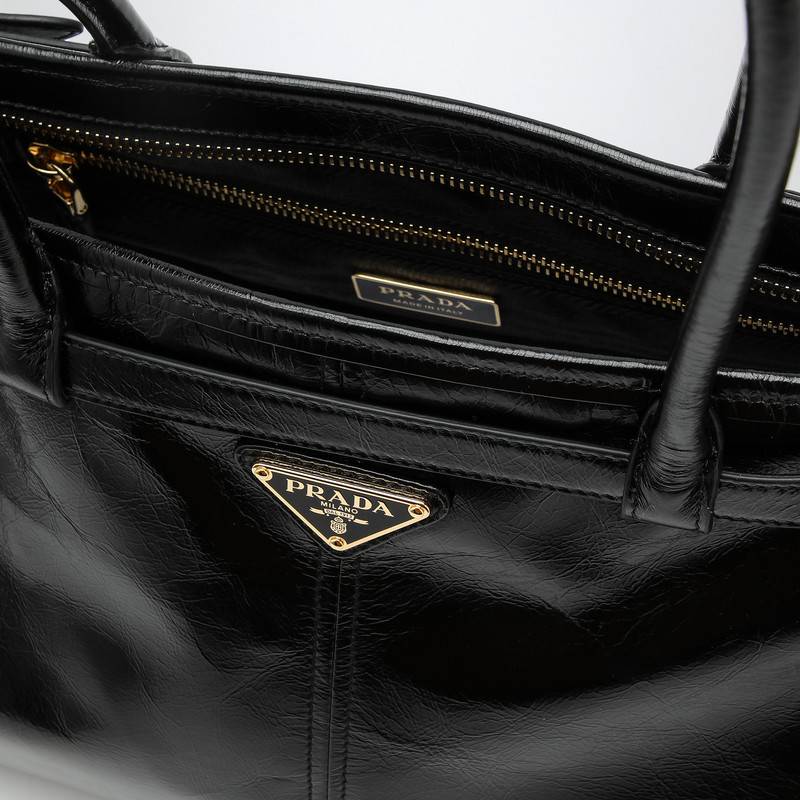 Prada Large black leather handbag 1BA433MOO2CYRQ_PRADA-F0002