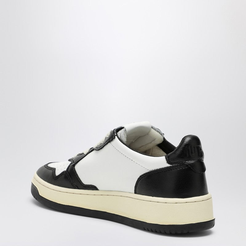 AUTRY Medalist black/white leather trainer AULWWB01P_AUTRY-WB01