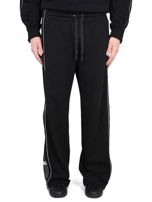 Dolce & Gabbana JOGGING PANTS WITH LOGO BANDS GVVUATHU7CKN0000