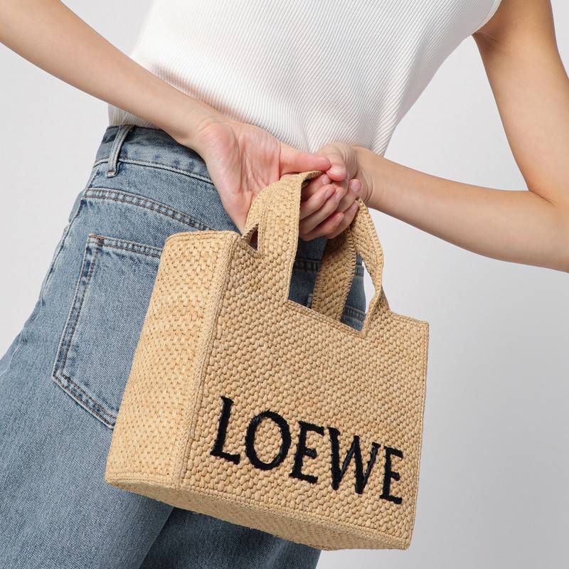 LOEWE Font Tote small raffia bag A685B59X03NFQ_LOEW-2123