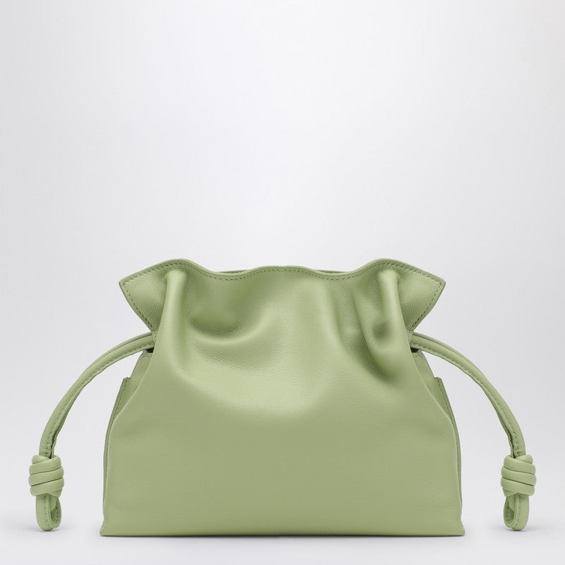 LOEWE Mini light green leather Flamenco clutch A411FC2X73LEP_LOEW-3916